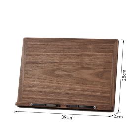 Home Fashion Wooden Reading Stand (Option: Walnut new style-large)