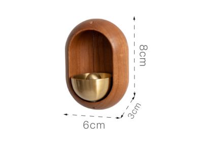 Solid Wood Hanging Door Bell Housewarming Gift Household Use (Option: Small cherry wood)