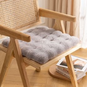 Light Luxury Thickened Plush Cushion (Option: Elephant grey-Round diameter 40CM)