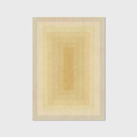 Abstract Watercolor Gradient Morandi Yellow Ash Blue Pink Bedroom Bed Rug (Option: Yellow-120x160cm)