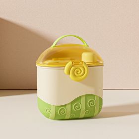 Convenient Compartmentalized Milk Powder Box Sealed Against Moisture (Option: Light Green-550ML)