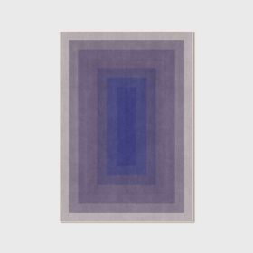 Abstract Watercolor Gradient Morandi Yellow Ash Blue Pink Bedroom Bed Rug (Option: Blue-60x90cm)