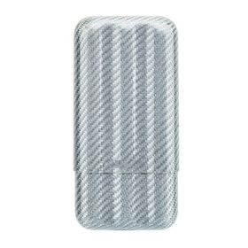 Three Pack Of Carbon Fiber Cigar Pipes (Color: Silver)