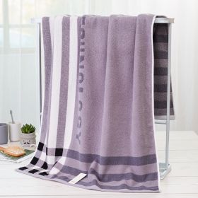 Non Shedding Quick Drying Cotton Towel (Option: Blue-70x140cm)