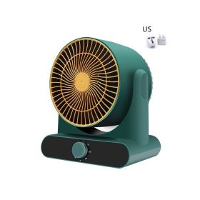 Portable Small Desktop Office Heater (Option: Army Green-US)
