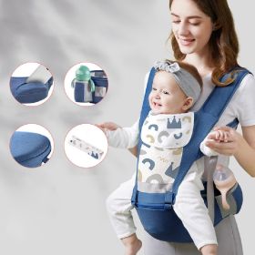 Waist Stool For Babies Lightweight And Versatile For All Seasons (Option: Blue-Upgraded breathable)