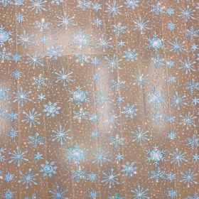 Children's Mesh Embroidered Sequin Fabric (Option: Sky Blue-0.91m long 1.3m wide-4yard)