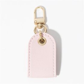 Pet Dogs And Cats Leather Engraved Identity Tags (Option: Pink-Hooks)
