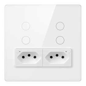 WiFi Wall Light With Socket (Color: White)