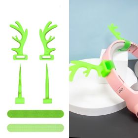 Universal Headband Accessory For Headphones (Option: Deer HornNight Glow Green)