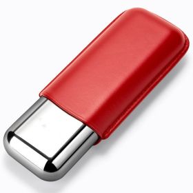 Portable Moisturizing Cuban Cigar Case (Color: Red)
