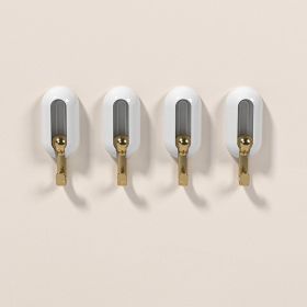 Strong Adhesive Wall Hook Without Punching (Color: White)