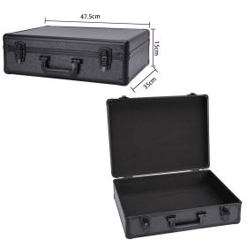 Fashion Portable Aluminum Alloy Toolbox (Option: Black empty box 47.5cm)