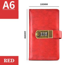 A5 Password Lock Diary Business Office Creative (Option: Brown-Small)