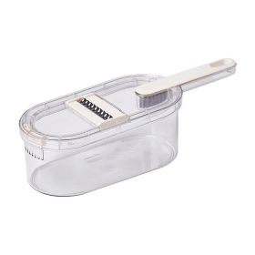 2023 New Multifunction Vegetable Cutter With Basket And Brush Portable Slicer Chopper Kitchen Tools (Option: Transparent-Shredder with Box)