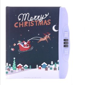 Can Change Password With Lock Diary For Male Students (Option: Christmas Elk)