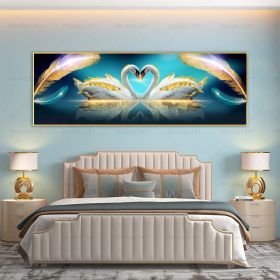 Swan Painting Decorative Art Poster (Option: 5 Style-40x120cm)