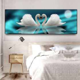 Swan Painting Decorative Art Poster (Option: 6 Style-50x150cm)