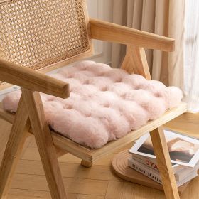 Light Luxury Thickened Plush Cushion (Option: Peach pink-Square 50X50CM)