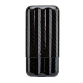Three Pack Of Carbon Fiber Cigar Pipes (Color: Black)
