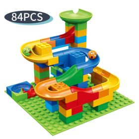 Variety Of Track Slide Ball Large Particle Building Block Toys (Option: Picture color-84PCS)