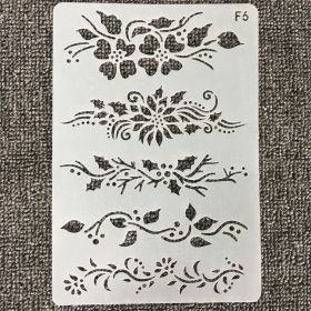 Fashion Minimalist Cartoon Hollow Painting Ruler Template (Option: No6)