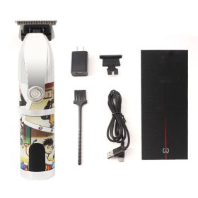USB Charging LCD Digital Display All Metal Hair Clipper (Option: 51B-USB)