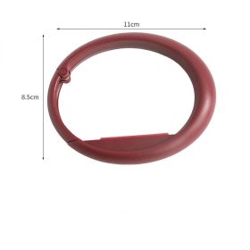 Table-side Portable Non-perforated Removable Hooks (Color: Wine Red)
