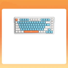 Fashionable And Simple Wireless Tri-mode Bluetooth Mechanical Keyboard (Option: Orange Soda-USB)