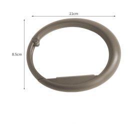 Table-side Portable Non-perforated Removable Hooks (Color: Grey)