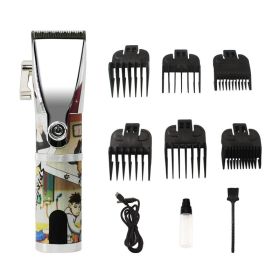 USB Charging LCD Digital Display All Metal Hair Clipper (Option: 51A-USB)