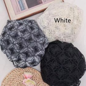 Monochrome Lace Children's Clothing Embroidered Lace Fabric (Option: White-1yard)