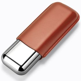 Portable Moisturizing Cuban Cigar Case (Color: Wine Red)