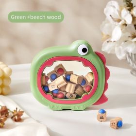Children's Milk Teeth Storage And Preservation Box (Option: Green-Wood)
