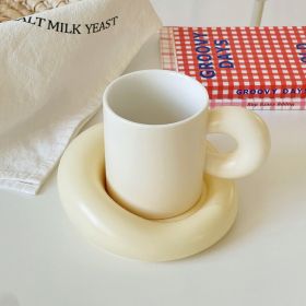 Simple Ceramic Mug Suit Creative Personality (Color: Yellow)