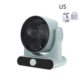 Portable Small Desktop Office Heater (Option: Light Blue-US)