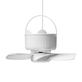 Remote Control Portable Electric Fan (Option: White-USB)