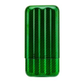 Three Pack Of Carbon Fiber Cigar Pipes (Color: Green)