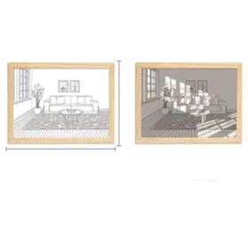 Modern Minimalist Bedside Lighting Decorative Painting (Option: Window-S-USB)
