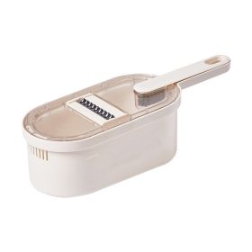 2023 New Multifunction Vegetable Cutter With Basket And Brush Portable Slicer Chopper Kitchen Tools (Option: White Transparent-Shredder with Box)