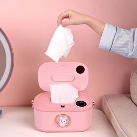 Baby Wet Tissue Heating Box (Option: Pink-220V US)