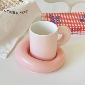 Simple Ceramic Mug Suit Creative Personality (Color: Pink)