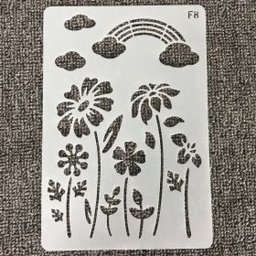 Fashion Minimalist Cartoon Hollow Painting Ruler Template (Option: No8)