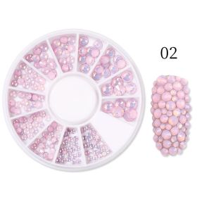 Flat Bottomed Glass Crystal Nail Drill (Option: Style02)