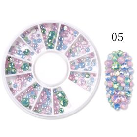 Flat Bottomed Glass Crystal Nail Drill (Option: Style05)