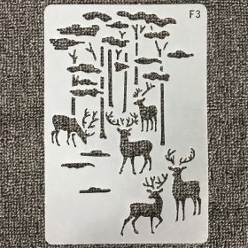 Fashion Minimalist Cartoon Hollow Painting Ruler Template (Option: No3)