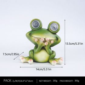 Frog Solar Resin Craft Luminescence (Option: Dont say)