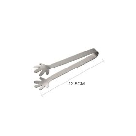 Creative Stainless Steel Cute Potato Chips Non-slip Ice Clip (Option: Palm)