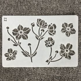 Fashion Minimalist Cartoon Hollow Painting Ruler Template (Option: No11)