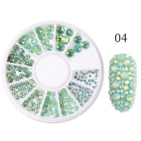 Flat Bottomed Glass Crystal Nail Drill (Option: Style04)